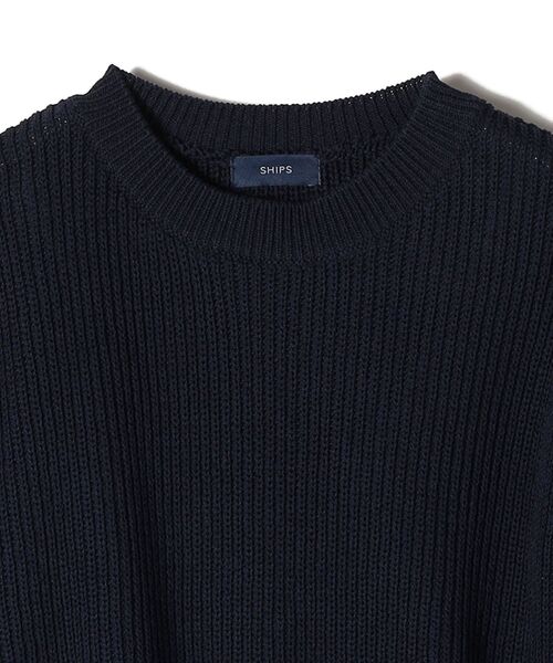 SHIPS(シップス)の「〈手洗い可能〉7分袖シャツ×ニットベストコンビトップス◆(ベスト・レディース・ナチュラル/コバルトブルー・ONE SIZE)」の6枚目の写真