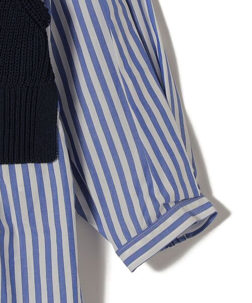 SHIPS(シップス)の「〈手洗い可能〉7分袖シャツ×ニットベストコンビトップス◆(ベスト・レディース・ナチュラル/コバルトブルー・ONE SIZE)」の5枚目の写真