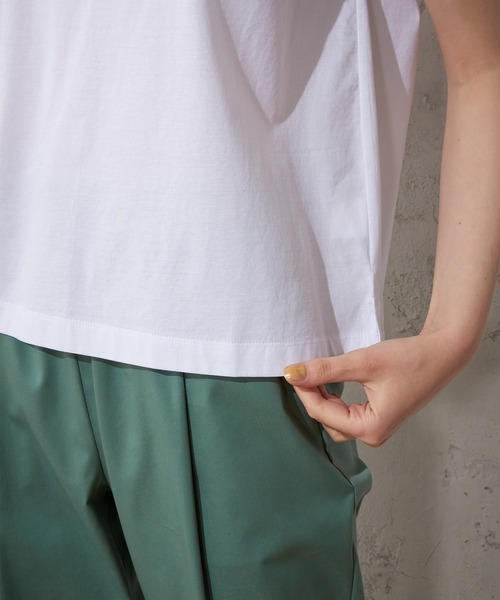 LE SOUK HOLIDAY(ルスークホリデー)の「刺しゅうスリーブプルオーバー(Tシャツ/カットソー・レディース・ブラック/オフホワイト/モカ・M/L)」の18枚目の写真