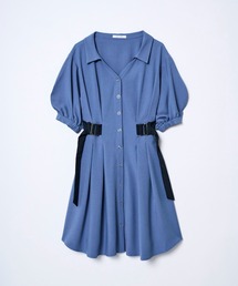 REDYAZEL | ダブルバックルミニシャツワンピース(ワンピース)