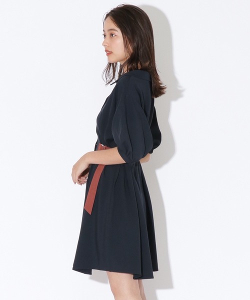 REDYAZEL（レディアゼル）の「ダブルバックルミニシャツワンピース（ワンピース・レディース・グリーン/ブルー/ネイビー・FREE）」の6枚目の写真