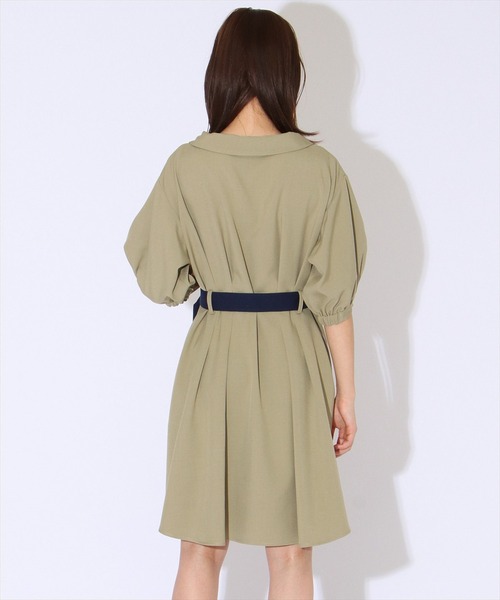 REDYAZEL（レディアゼル）の「ダブルバックルミニシャツワンピース（ワンピース・レディース・グリーン/ブルー/ネイビー・FREE）」の15枚目の写真