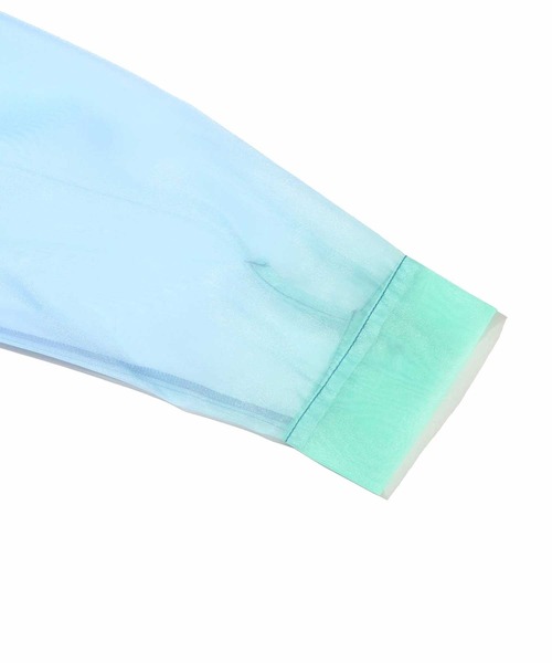 UGG（アグ）の「UGG@mos グラデーション シースルーシャツ / アグ グラデーション シースルーシャツ（シャツ/ブラウス・レディース・ミント/オレンジ・M/L）」の4枚目の写真