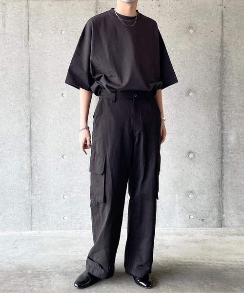 y/m by れぽすけ(イムバイレポスケ)の「ヘビーウェイトルーズウォッシングTシャツ(Tシャツ/カットソー・メンズ・ホワイト/チャコールグレー/ダークグリーン・MEDIUM/LARGE)」の22枚目の写真