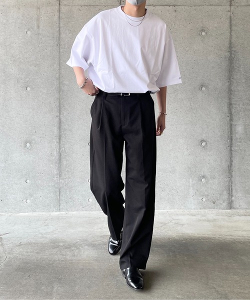 y/m by れぽすけ(イムバイレポスケ)の「ヘビーウェイトルーズウォッシングTシャツ(Tシャツ/カットソー・メンズ・ホワイト/チャコールグレー/ダークグリーン・MEDIUM/LARGE)」の16枚目の写真