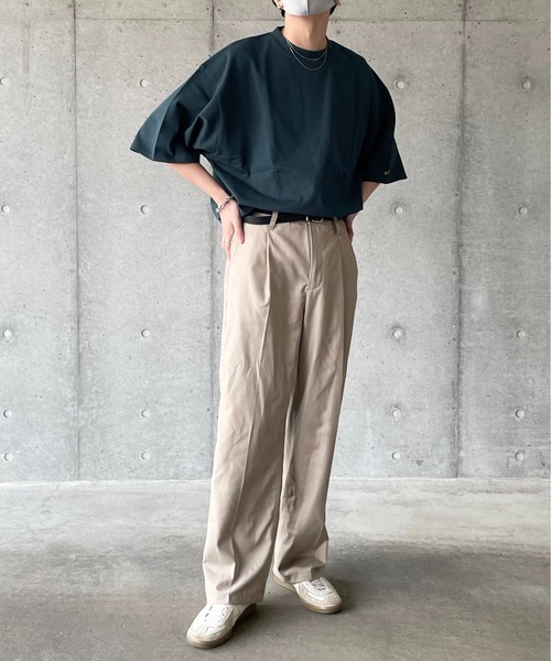 y/m by れぽすけ(イムバイレポスケ)の「ヘビーウェイトルーズウォッシングTシャツ(Tシャツ/カットソー・メンズ・ホワイト/チャコールグレー/ダークグリーン・MEDIUM/LARGE)」の8枚目の写真