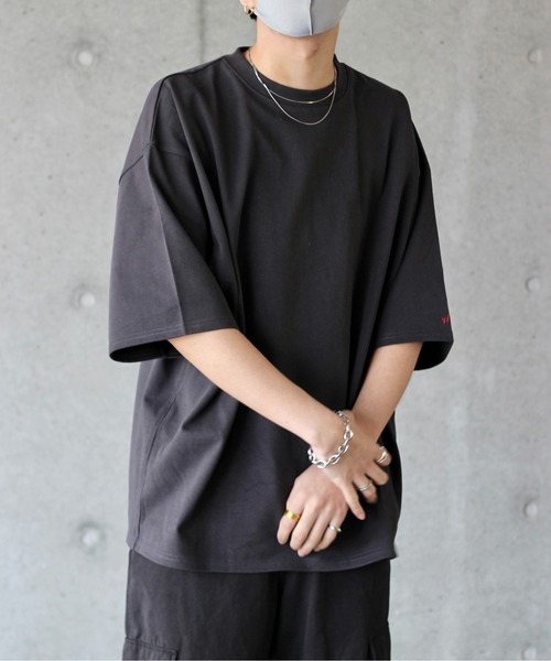 y/m by れぽすけ(イムバイレポスケ)の「ヘビーウェイトルーズウォッシングTシャツ(Tシャツ/カットソー・メンズ・ホワイト/チャコールグレー/ダークグリーン・MEDIUM/LARGE)」の20枚目の写真