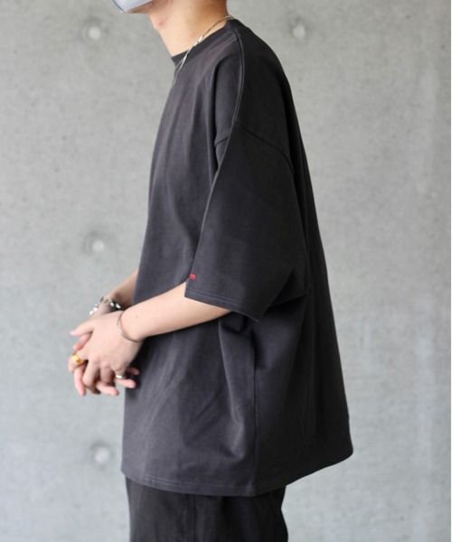 y/m by れぽすけ(イムバイレポスケ)の「ヘビーウェイトルーズウォッシングTシャツ(Tシャツ/カットソー・メンズ・ホワイト/チャコールグレー/ダークグリーン・MEDIUM/LARGE)」の21枚目の写真