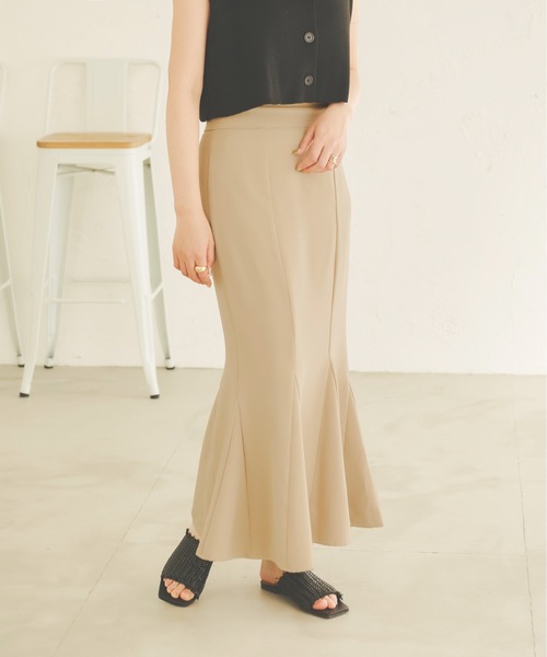 Ambre Neige(アンブルネージュ)の「フレアマーメイドスカート/【WEB/EC限定商品】(スカート・レディース・ブラック/ベージュ/モカ・SMALL/MEDIUM)」の21枚目の写真