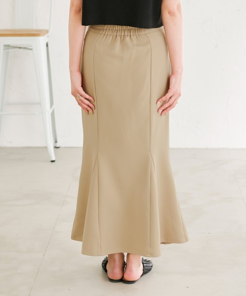 Ambre Neige(アンブルネージュ)の「フレアマーメイドスカート/【WEB/EC限定商品】(スカート・レディース・ブラック/ベージュ/モカ・SMALL/MEDIUM)」の9枚目の写真