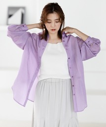 GeeRA | 2022 SS シアーストライプBIGシャツ(シャツ/ブラウス)