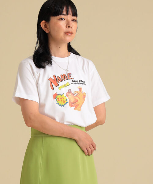 Ray BEAMS（レイビームス）の「Name. × Ray BEAMS / 別注 ドッグフード Tシャツ（Tシャツ/カットソー・レディース・ホワイト・SMALL）」の2枚目の写真