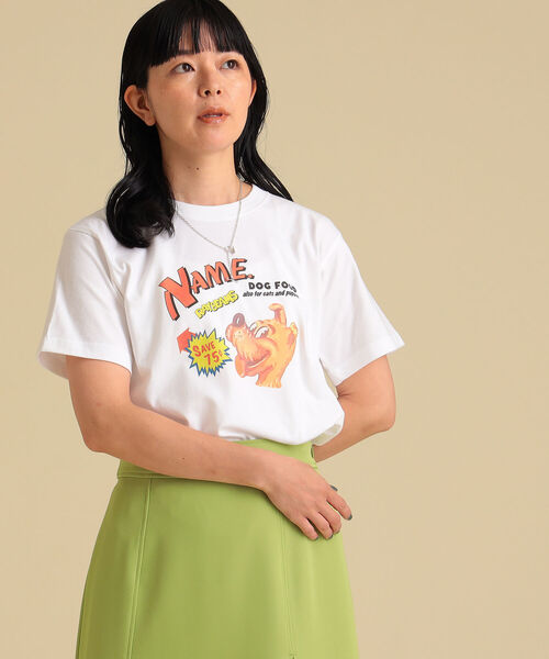 Ray BEAMS（レイビームス）の「Name. × Ray BEAMS / 別注 ドッグフード Tシャツ（Tシャツ/カットソー・レディース・ホワイト・SMALL）」の3枚目の写真