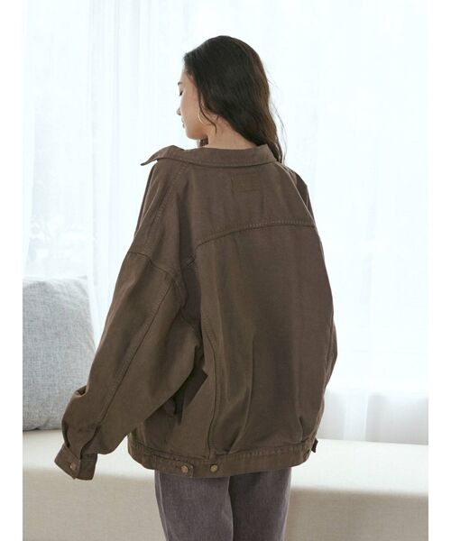 Ungrid ビッグシルエットデニムジャケット 比較的美品 Ungrid (アングリッド) 22秋冬 ビッグシルエットデニムジャケット Gジャン/デニムジャケット