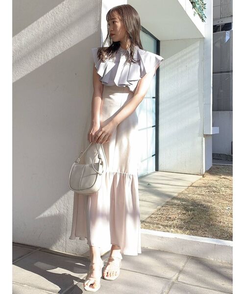 dazzlin(ダズリン)の「レースアップスイッチングスカート(スカート・レディース・ブラウン/グリーン/アイボリー・SMALL/MEDIUM)」の11枚目の写真