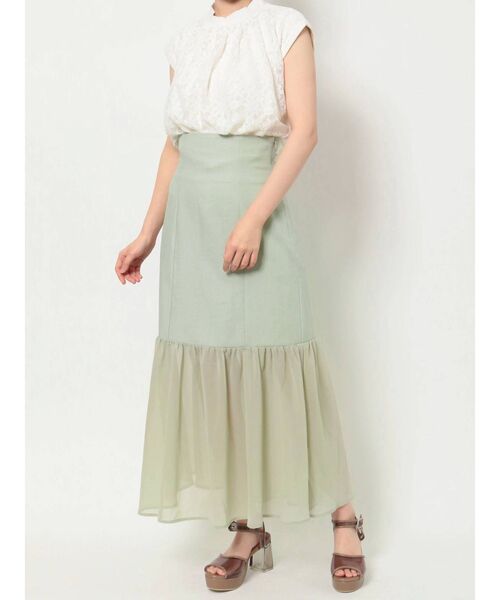 dazzlin(ダズリン)の「レースアップスイッチングスカート(スカート・レディース・ブラウン/グリーン/アイボリー・SMALL/MEDIUM)」の20枚目の写真