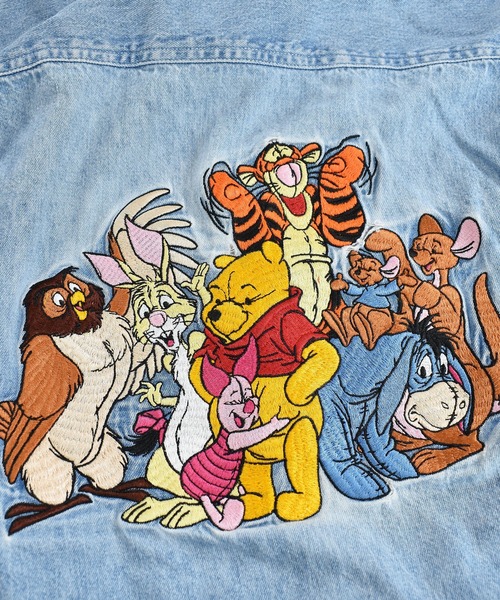 DISNEY VINTAGE(ディズニーヴィンテージ)の「【ヴィンテージ古着】90's Disney / ディズニー Winnie The Pooh くまのプーさん 刺繍 デニムシャツ(シャツ/ブラウス・メンズ・ブルー・LARGE)」の2枚目の写真