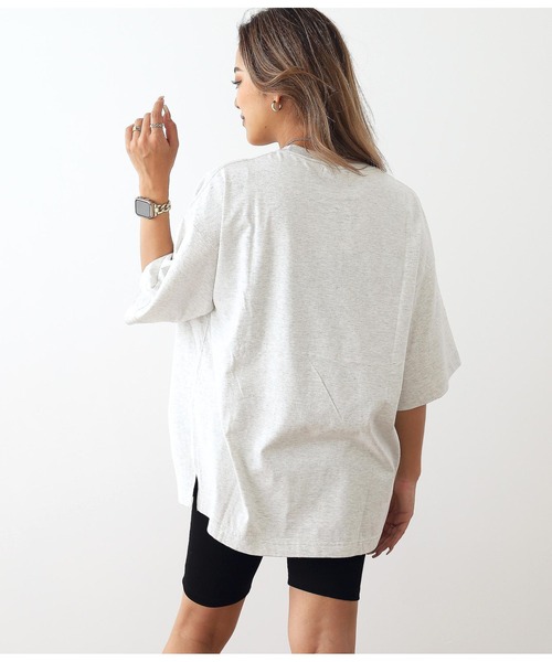 ANAP（アナップ）の「ピグメント加工アニマルプリントTシャツ（Tシャツ/カットソー・レディース・ライトグレー/ブルー/スミクロ・FREE）」の17枚目の写真