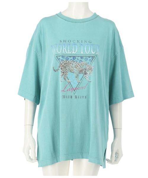 ANAP（アナップ）の「ピグメント加工アニマルプリントTシャツ（Tシャツ/カットソー・レディース・ライトグレー/ブルー/スミクロ・FREE）」の19枚目の写真