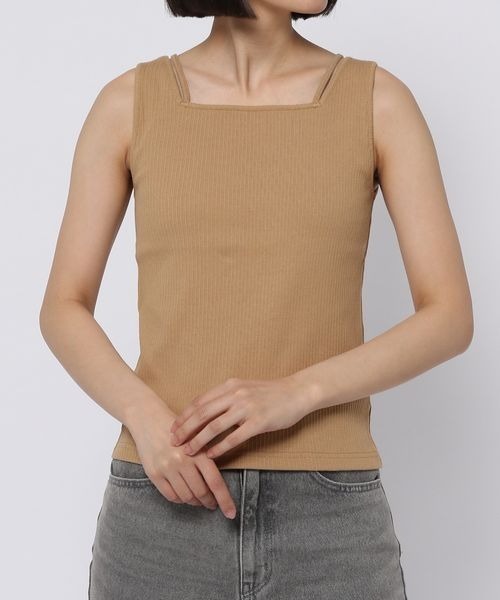 mysty woman(ミスティウーマン)の「シアードロストツインプルオーバー 297708(Tシャツ/カットソー・レディース・パープル/ベージュ/ブラック/オフホワイト・FREE)」の17枚目の写真