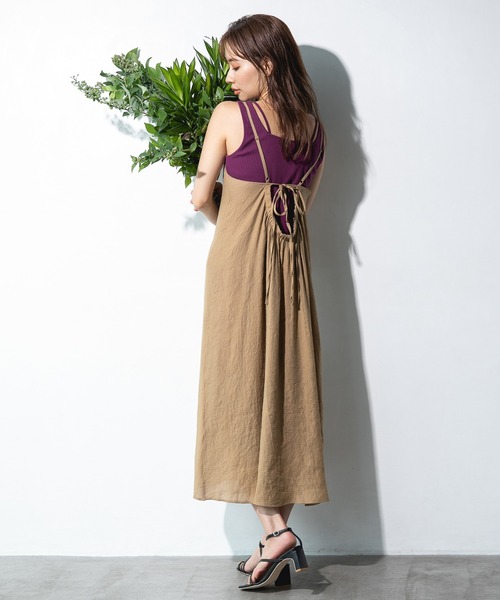 mysty woman(ミスティウーマン)の「シアードロストツインプルオーバー 297708(Tシャツ/カットソー・レディース・パープル/ベージュ/ブラック/オフホワイト・FREE)」の6枚目の写真