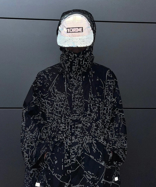 kiu＆クロームコラボ VISIBLE CRACK ポンチョ kiu＆クロームコラボ VISIBLE CRACK ポンチョ