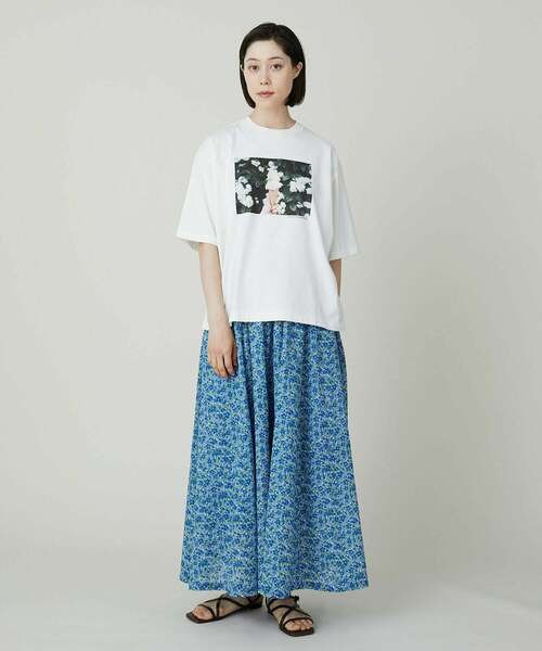 ADIEU TRISTESSE(アデュートリステス)の「BLANCO ICE CREAMコラボTシャツ(Tシャツ/カットソー・レディース・ホワイト/アイボリー/ピンク・M/L)」の6枚目の写真