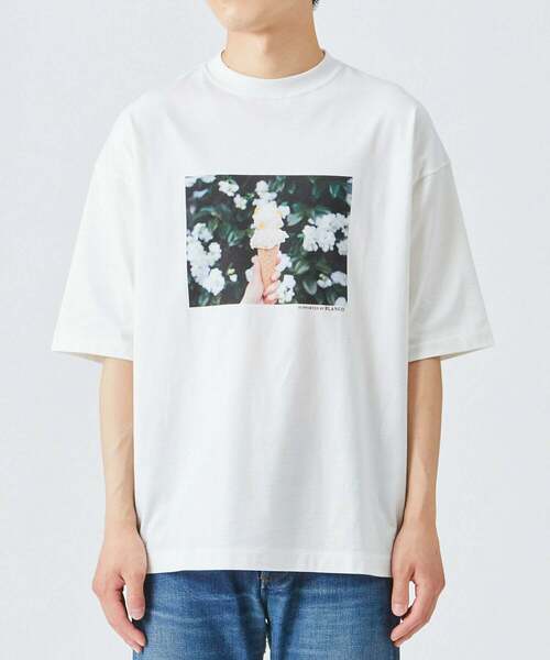 ADIEU TRISTESSE(アデュートリステス)の「BLANCO ICE CREAMコラボTシャツ(Tシャツ/カットソー・レディース・ホワイト/アイボリー/ピンク・M/L)」の14枚目の写真