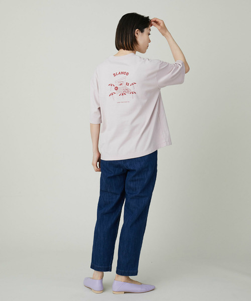 ADIEU TRISTESSE(アデュートリステス)の「BLANCO ICE CREAMコラボTシャツ(Tシャツ/カットソー・レディース・ホワイト/アイボリー/ピンク・M/L)」の3枚目の写真