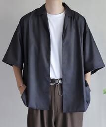 coen by Mr.SZK | 隠しプリント柄シャツ / ペイズリー柄オープンカラーシャツ(シャツ/ブラウス)