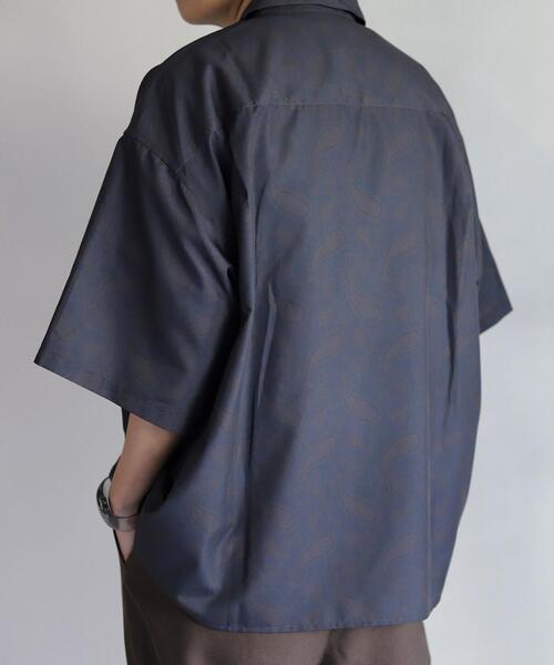 coen by Mr.SZK（コーエンバイミスタースズキ）の「隠しプリント柄シャツ / ペイズリー柄オープンカラーシャツ（シャツ/ブラウス・メンズ・ブラウン/オリーブ・S/M/L/XL）」の21枚目の写真