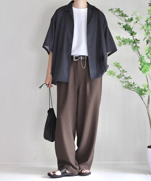 coen by Mr.SZK（コーエンバイミスタースズキ）の「隠しプリント柄シャツ / ペイズリー柄オープンカラーシャツ（シャツ/ブラウス・メンズ・ブラウン/オリーブ・S/M/L/XL）」の14枚目の写真