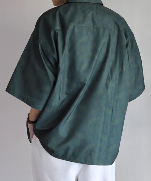 coen by Mr.SZK（コーエンバイミスタースズキ）の「隠しプリント柄シャツ / ペイズリー柄オープンカラーシャツ（シャツ/ブラウス・メンズ・ブラウン/オリーブ・S/M/L/XL）」の18枚目の写真