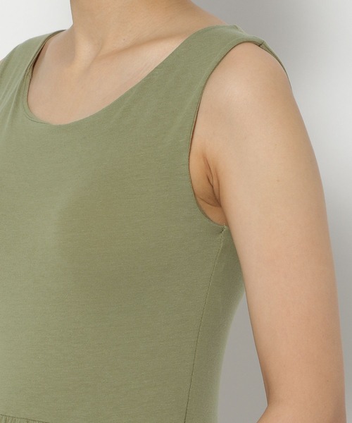 bijorie（ビジュリィ）の「【bijorie】カップ付きティアードワンピース 22SS（ルームワンピース・レディース・ブラック/グレー/オリーブ・MEDIUM/LARGE）」の13枚目の写真