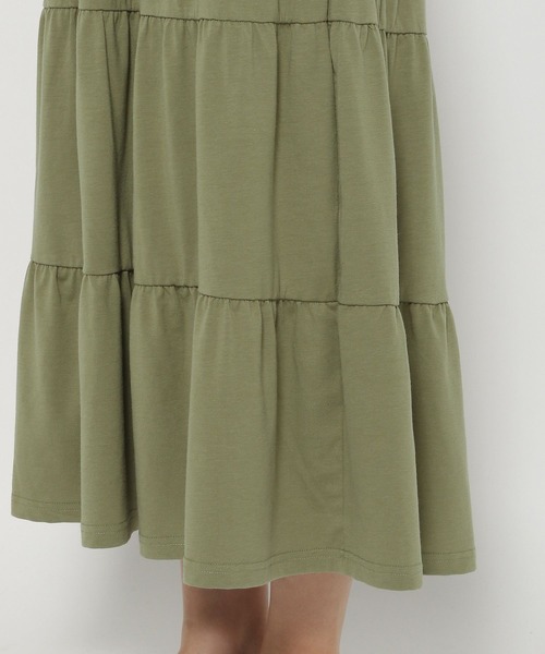 bijorie（ビジュリィ）の「【bijorie】カップ付きティアードワンピース 22SS（ルームワンピース・レディース・ブラック/グレー/オリーブ・MEDIUM/LARGE）」の14枚目の写真