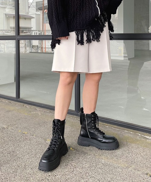 PAGEBOY(ページボーイ)の「ミドルトラウザーパンツ(その他パンツ・レディース・ブラック/ブラウン系その他/グレイッシュベージュ・FREE)」の3枚目の写真