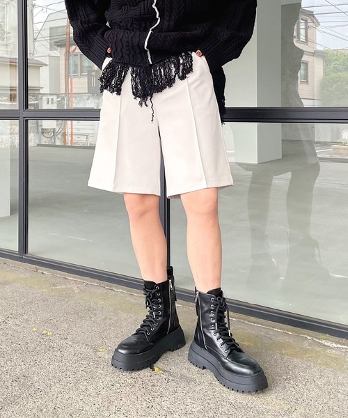 PAGEBOY(ページボーイ)の「ミドルトラウザーパンツ(その他パンツ・レディース・ブラック/ブラウン系その他/グレイッシュベージュ・FREE)」の8枚目の写真