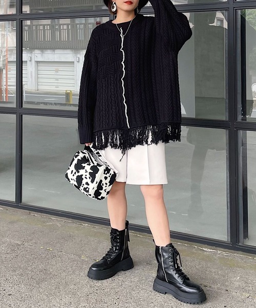 PAGEBOY(ページボーイ)の「ミドルトラウザーパンツ(その他パンツ・レディース・ブラック/ブラウン系その他/グレイッシュベージュ・FREE)」の9枚目の写真