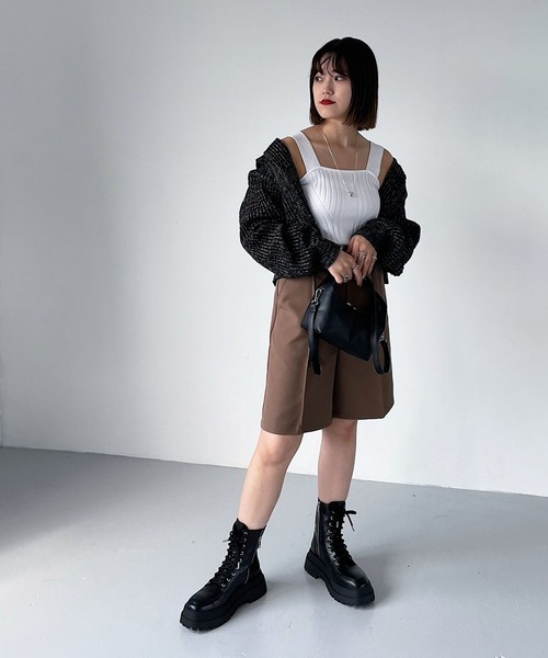 PAGEBOY(ページボーイ)の「ミドルトラウザーパンツ(その他パンツ・レディース・ブラック/ブラウン系その他/グレイッシュベージュ・FREE)」の11枚目の写真