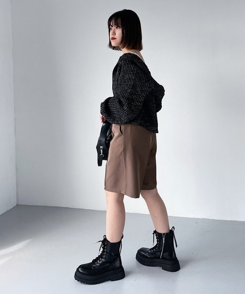 PAGEBOY(ページボーイ)の「ミドルトラウザーパンツ(その他パンツ・レディース・ブラック/ブラウン系その他/グレイッシュベージュ・FREE)」の12枚目の写真