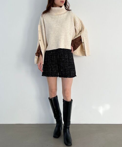 MAJESTIC LEGON（マジェスティックレゴン）の「ZIP美脚ロングブーツ（ブーツ・レディース・ブラック/ブラウン・MEDIUM/LARGE）」の3枚目の写真