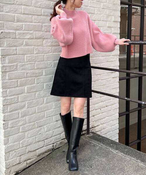 MAJESTIC LEGON（マジェスティックレゴン）の「ZIP美脚ロングブーツ（ブーツ・レディース・ブラック/ブラウン・MEDIUM/LARGE）」の21枚目の写真