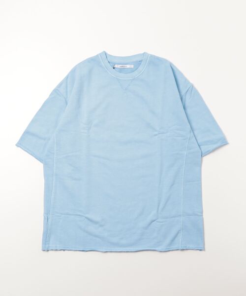 hardcover（ハードカバー）の「hardcover/ダーティ加工クルー（Tシャツ/カットソー・レディース・レッド/サックスブルー・FREE）」の3枚目の写真