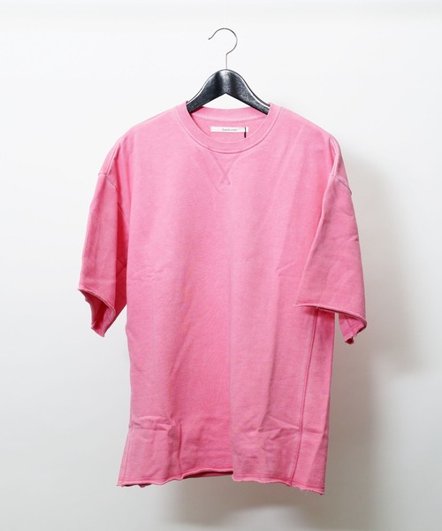 hardcover（ハードカバー）の「hardcover/ダーティ加工クルー（Tシャツ/カットソー・レディース・レッド/サックスブルー・FREE）」の6枚目の写真