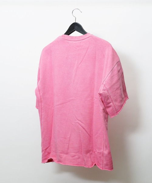 hardcover（ハードカバー）の「hardcover/ダーティ加工クルー（Tシャツ/カットソー・レディース・レッド/サックスブルー・FREE）」の7枚目の写真