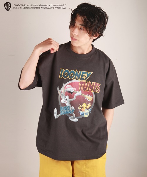 LOONEY TUNES CLASSIC(ルーニーチューンズクラシック)の「LOONEY TUNES ヘビーウエイト ビッグシルエットTシャツ ルーニーテューンズ(Tシャツ/カットソー・メンズ・ブラック系その他/ホワイト系その他2/ブラック系その他2/グリーン系その他/ホワイト系その他3/ブラック系その他3/ホワイト系その他4/ブラック系その他4/チャコール/ホワイト系その他5/ブラック系その他5/グレー系その他/ホワイト/チャコールグレー/ブラック/グリーン/ホワイト系その他/ブルー・M/L/XL)」の22枚目の写真