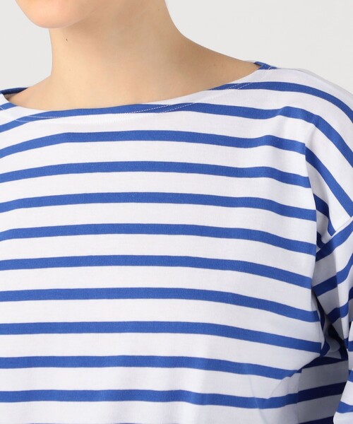 TOMORROWLAND (トゥモローランド)の「【別注】Le minor×GALERIE VIE バスクシャツ(Tシャツ/カットソー・レディース・ベージュ系その他/ブルー系その他/ピンク系その他/ブルー系その他3/ブルー系その他4・FREE)」の6枚目の写真