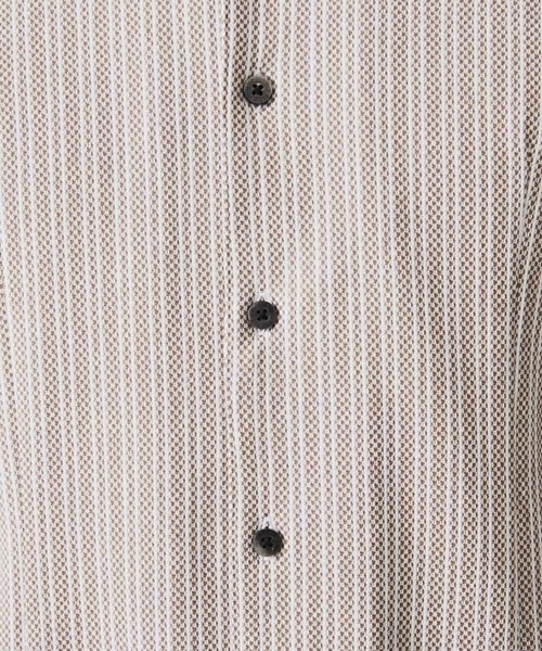 MICHEL KLEIN HOMME   （ミッシェルクランオム）の「【2022年モデル】《日本製》ストライプラッセルシャツ（シャツ/ブラウス・メンズ・パープル/ブラック/グレー/ベージュ/ブルー/モカ/ボルドー・X-LARGE/MEDIUM/LARGE/44/52）」の21枚目の写真