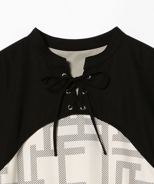 Ray BEAMS（レイビームス）の「RBS / プリント レースアップ ワンピース（ワンピース・レディース・ベージュ/オフホワイト・ONE SIZE）」の16枚目の写真