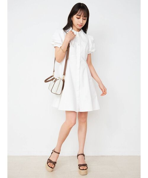 CALNAMUR（カルナムール）の「ミニボストンバッグ（ボストンバッグ・レディース・アイボリー・FREE）」の8枚目の写真